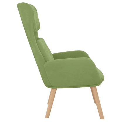vidaXL Relaxsessel Hellgrün Samt