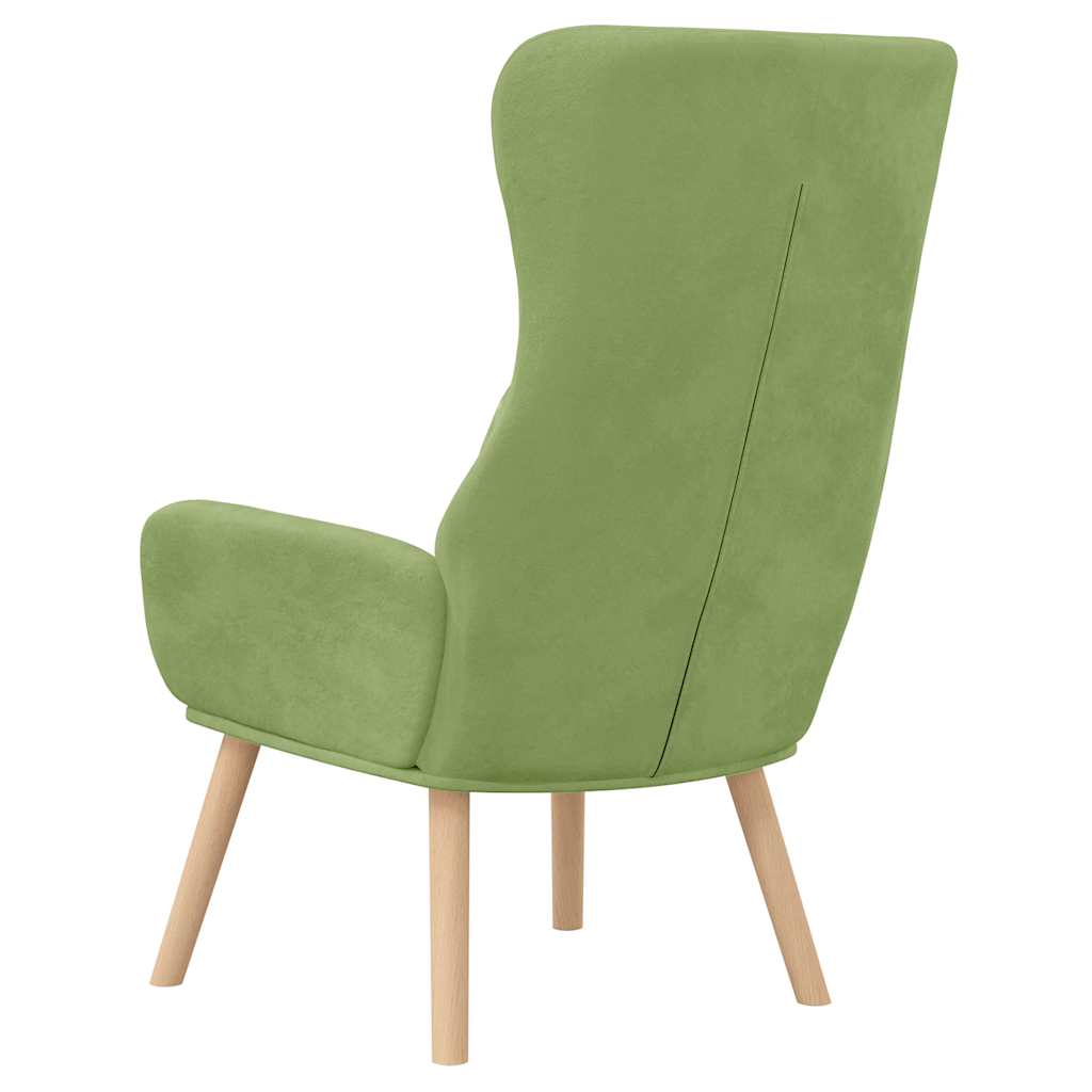 vidaXL Relaxsessel Hellgrün Samt