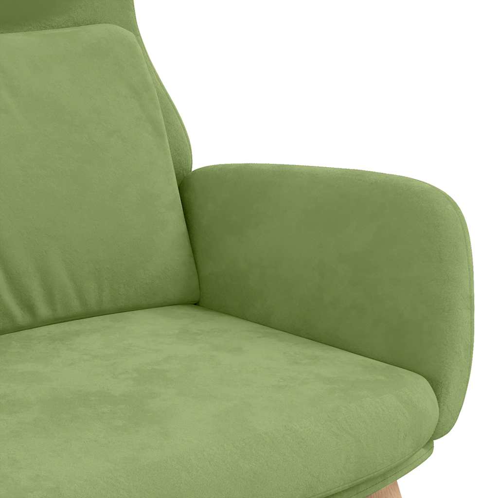 vidaXL Relaxsessel Hellgrün Samt