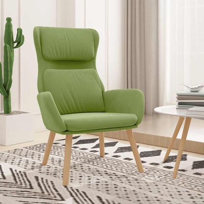vidaXL Relaxsessel Hellgrün Samt