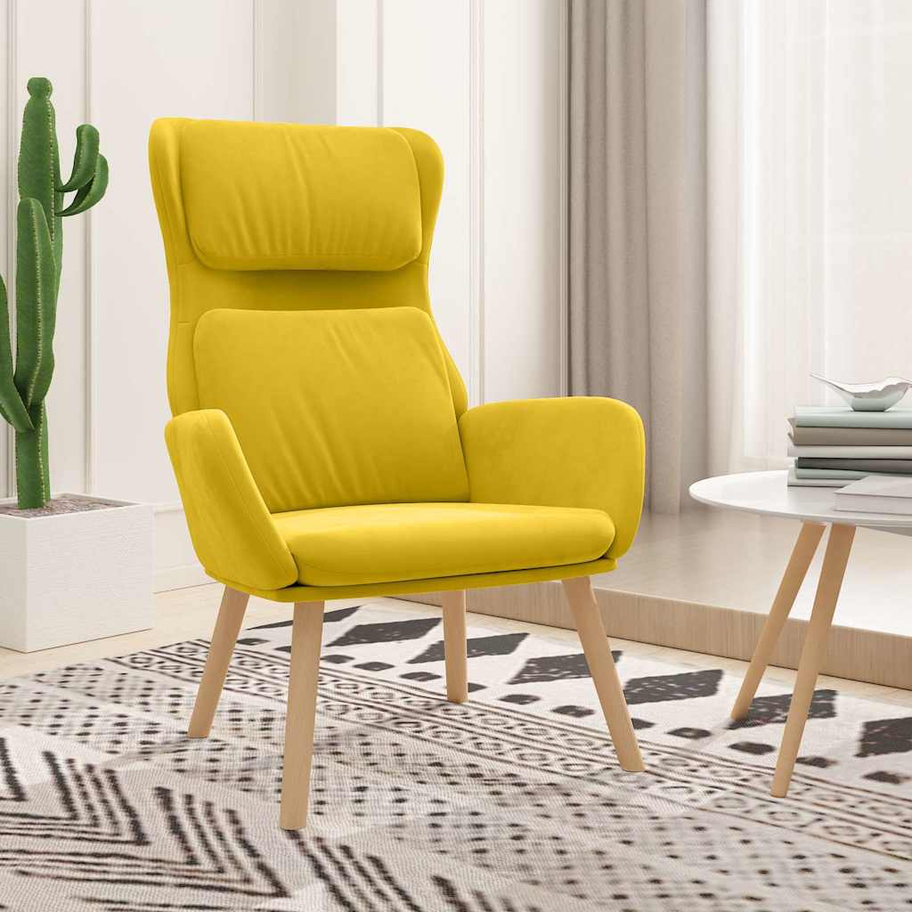 vidaXL Relaxsessel Senfgelb Samt