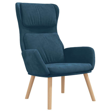 vidaXL Relaxsessel Blau Samt