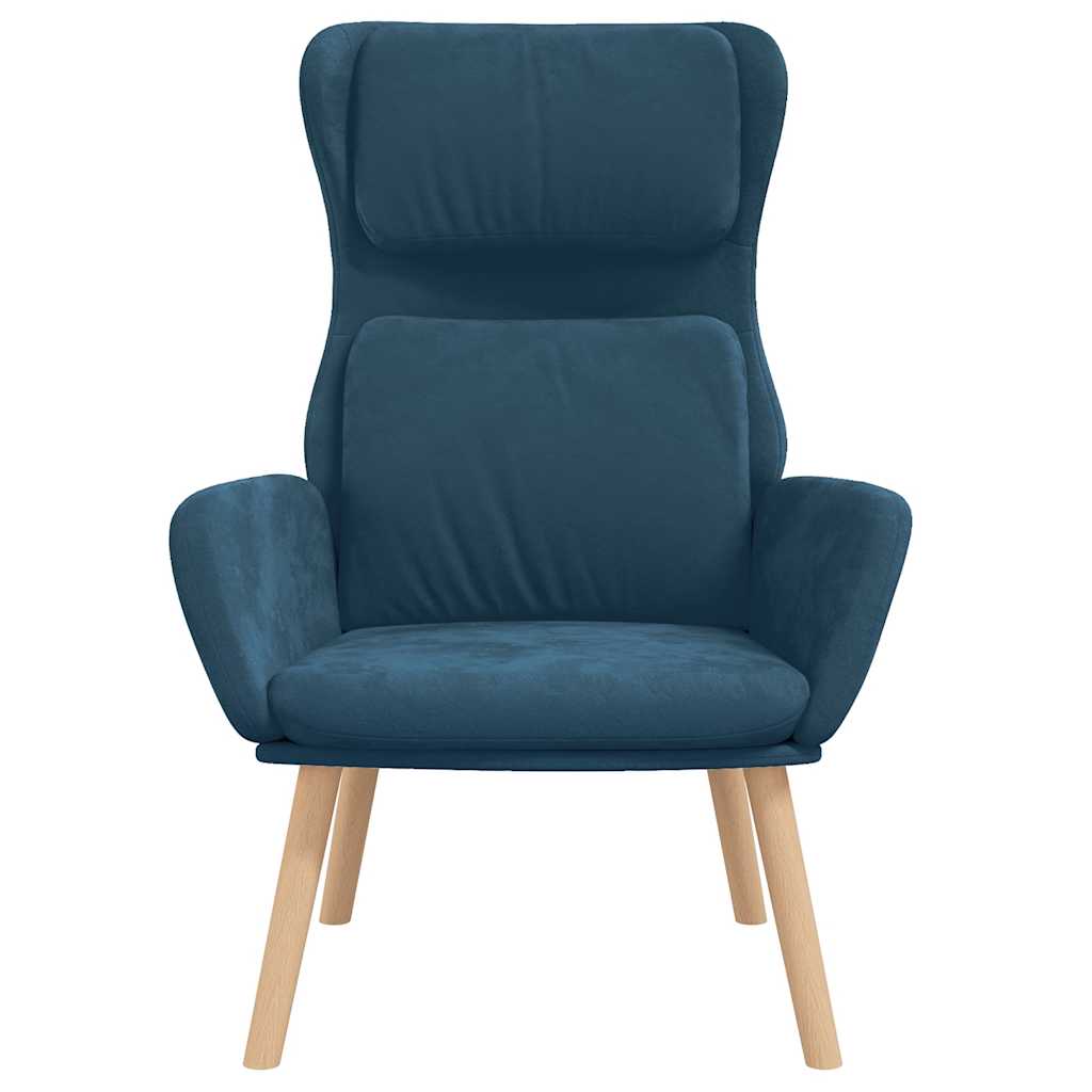 vidaXL Relaxsessel Blau Samt