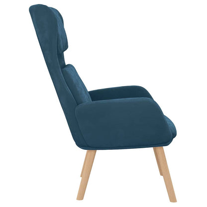 vidaXL Relaxsessel Blau Samt
