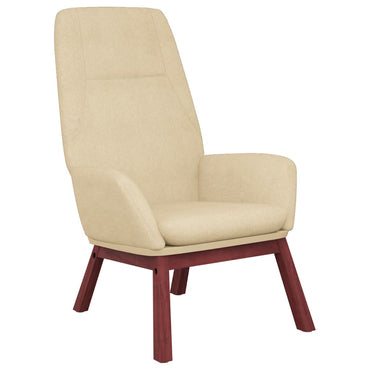vidaXL Relaxsessel Creme Stoff