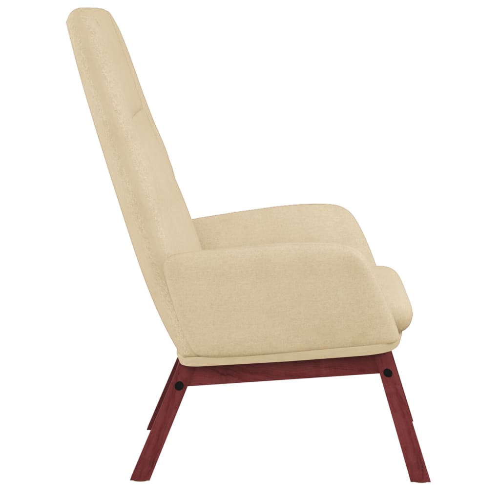 vidaXL Relaxsessel Creme Stoff