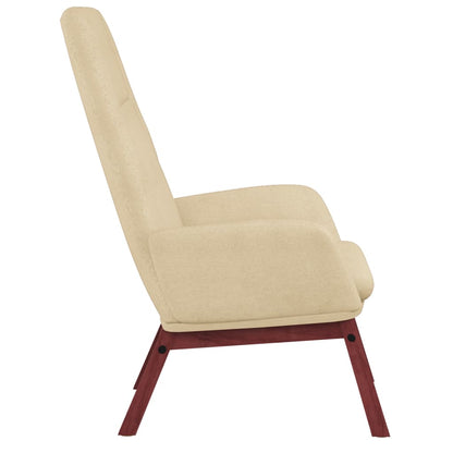 vidaXL Relaxsessel Creme Stoff