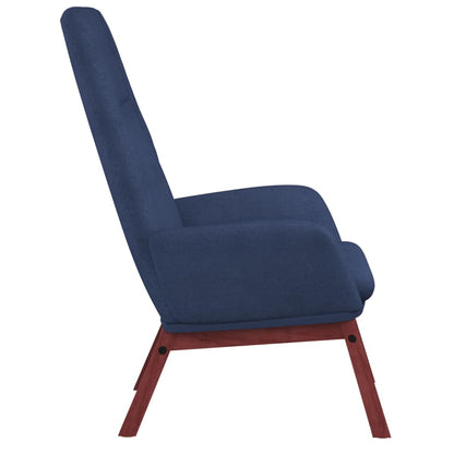 vidaXL Relaxsessel Blau Stoff
