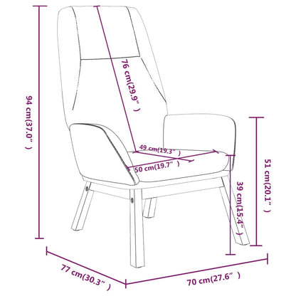 vidaXL Relaxsessel Blau Stoff