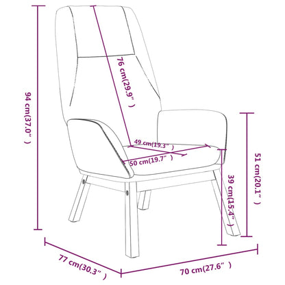 vidaXL Relaxsessel Taupe Stoff