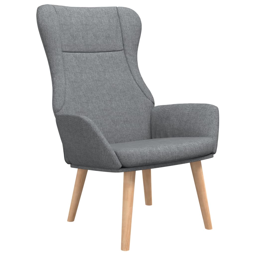 vidaXL Relaxsessel Hellgrau Stoff