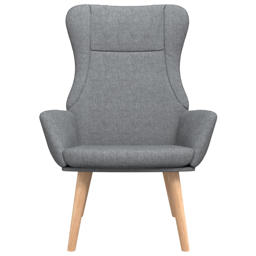 vidaXL Relaxsessel Hellgrau Stoff