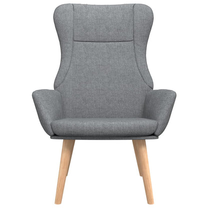 vidaXL Relaxsessel Hellgrau Stoff