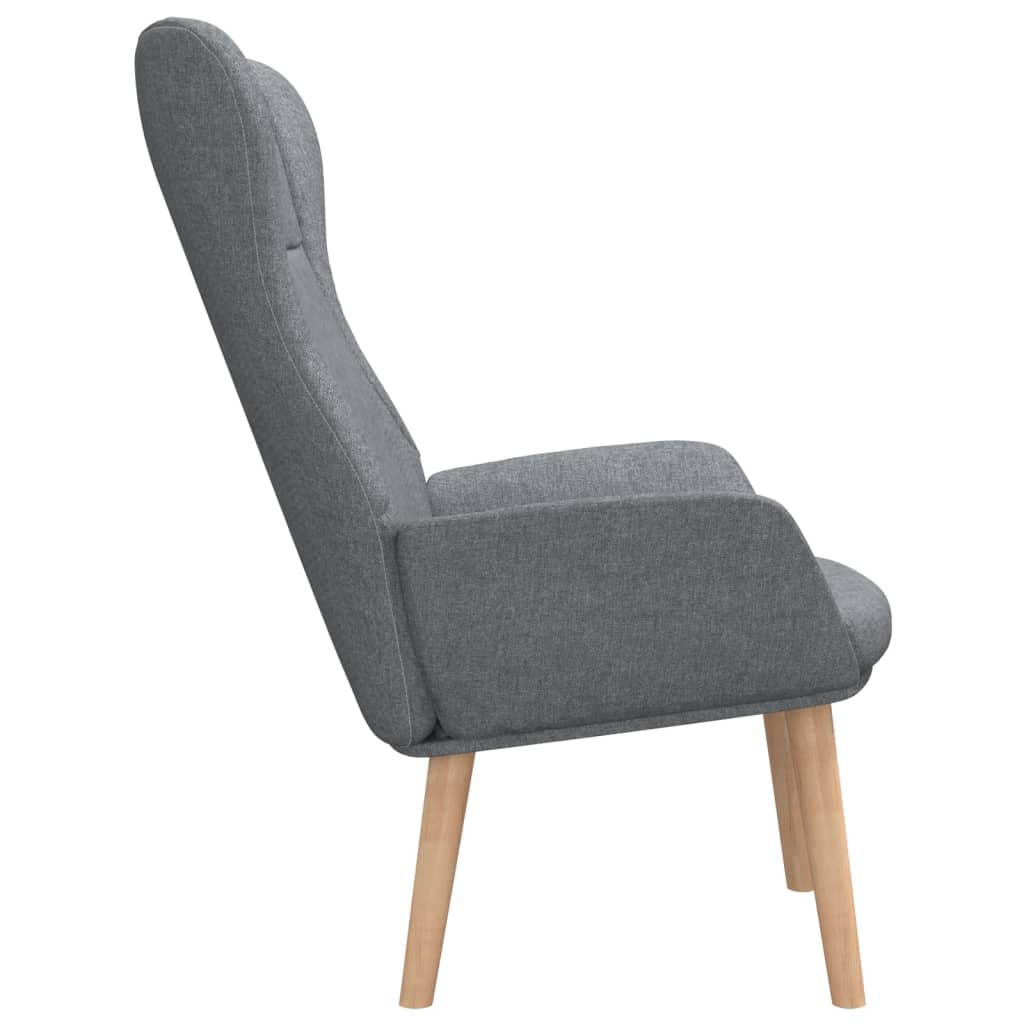 vidaXL Relaxsessel Hellgrau Stoff
