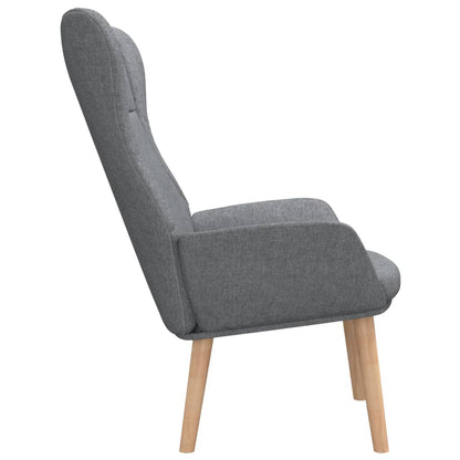 vidaXL Relaxsessel Hellgrau Stoff