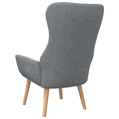 vidaXL Relaxsessel Hellgrau Stoff