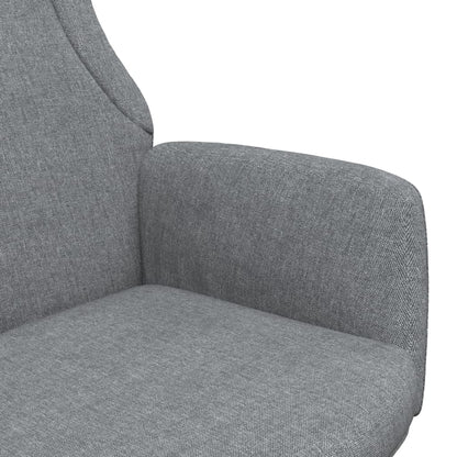 vidaXL Relaxsessel Hellgrau Stoff