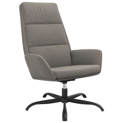 vidaXL Relaxsessel Hellgrau Samt