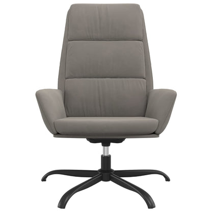 vidaXL Relaxsessel Hellgrau Samt