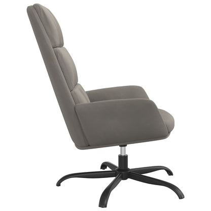 vidaXL Relaxsessel Hellgrau Samt