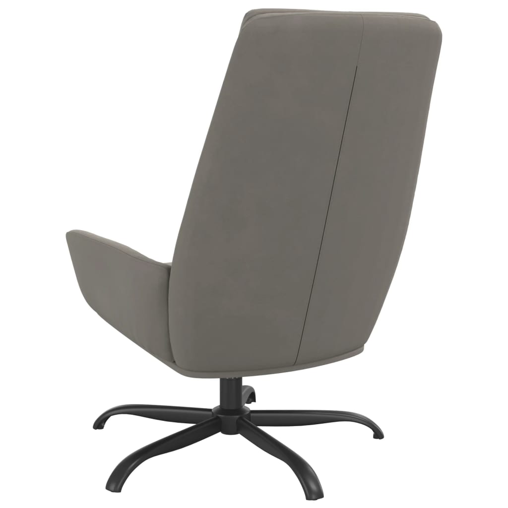 vidaXL Relaxsessel Hellgrau Samt