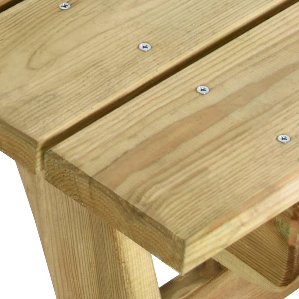 vidaXL Gartentisch 220x74x75 cm Kiefernholz Imprägniert