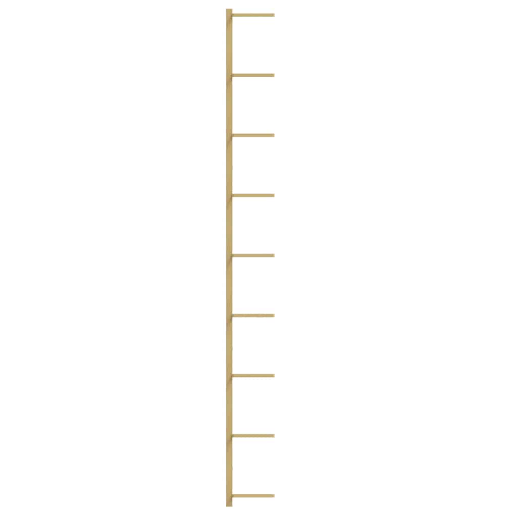 Wand-Weinregale für 9 Flaschen 2 Stk. Golden Eisen