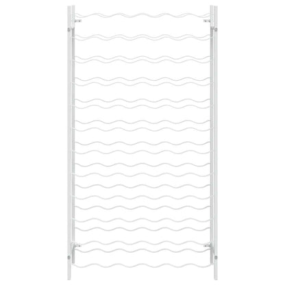 Weinregal für 72 Flaschen Weiß Metall