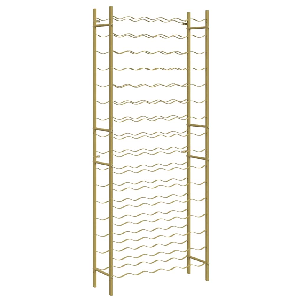 Weinregal für 96 Flaschen Golden Metall