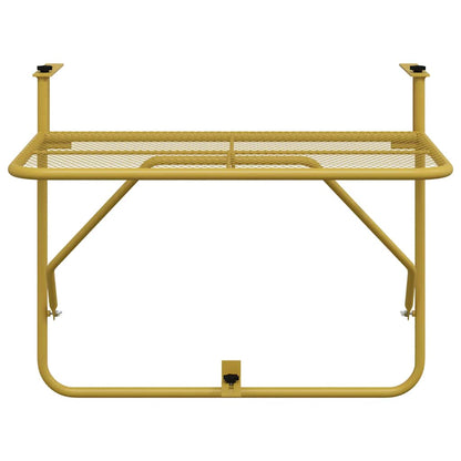 vidaXL Balkontisch Golden 60x40 cm Stahl