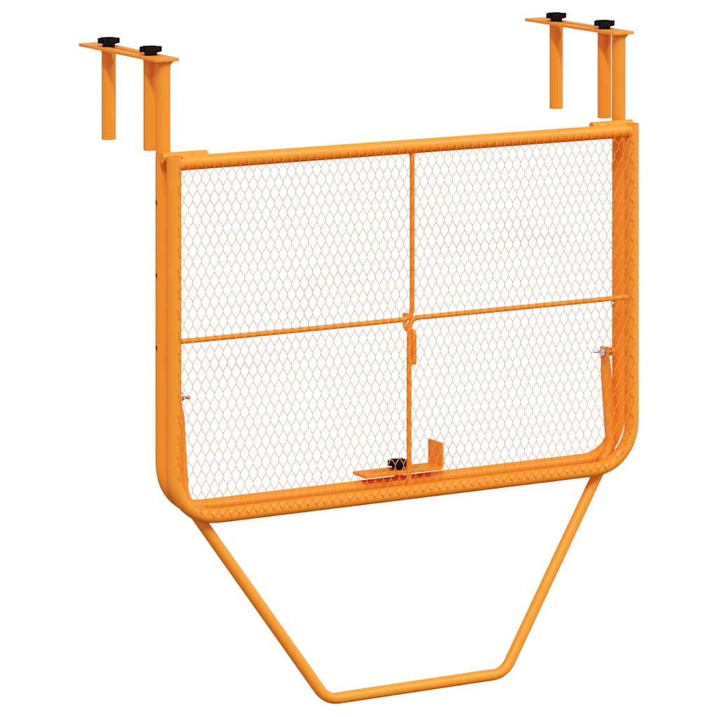 vidaXL Balkontisch Gelb 60x40 cm Stahl