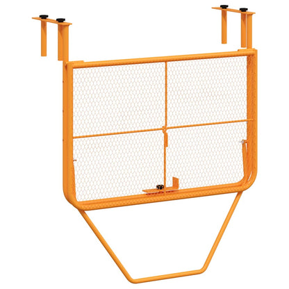 vidaXL Balkontisch Gelb 60x40 cm Stahl