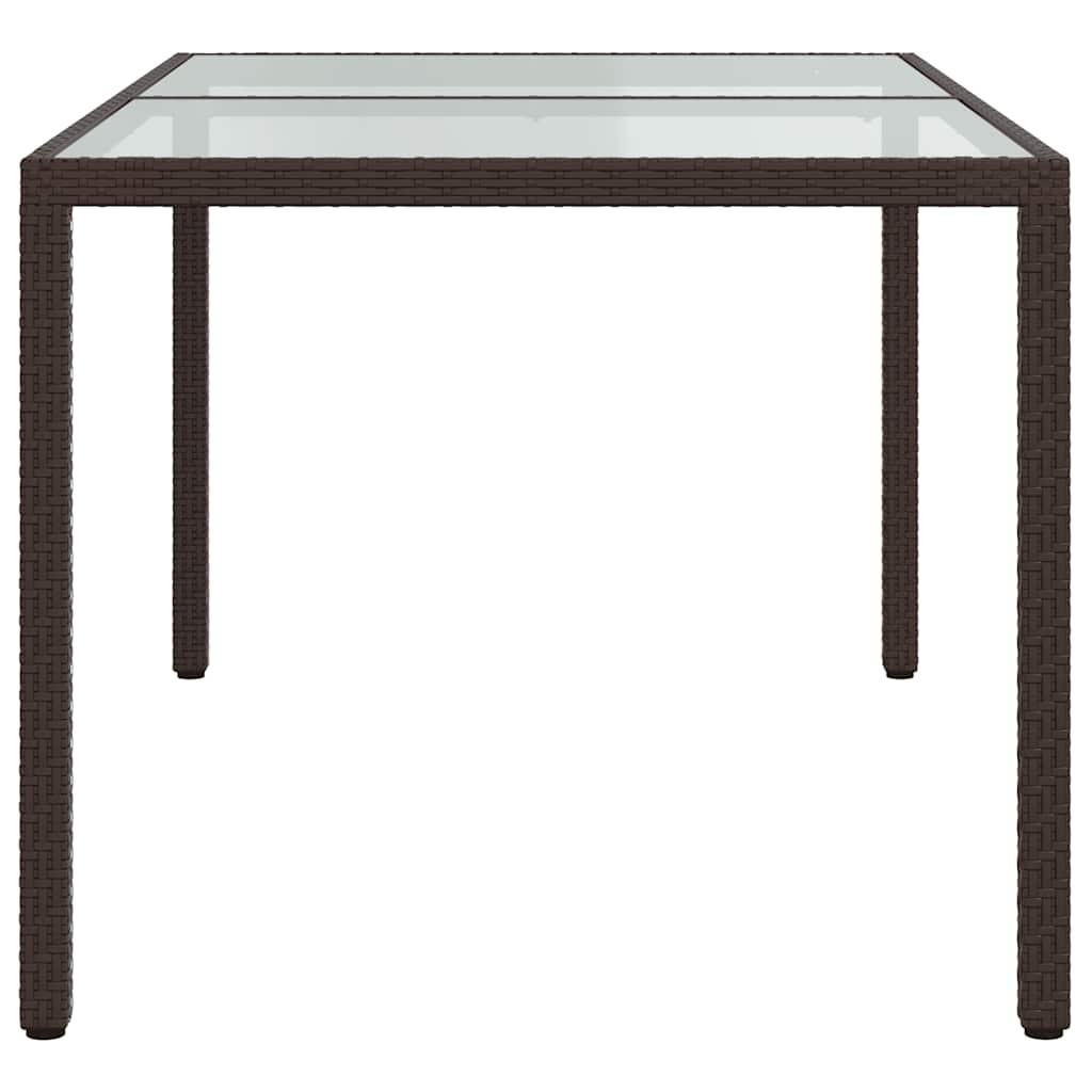 vidaXL Salle à manger de jardin 5 pcs avec coussins résine tressée marron