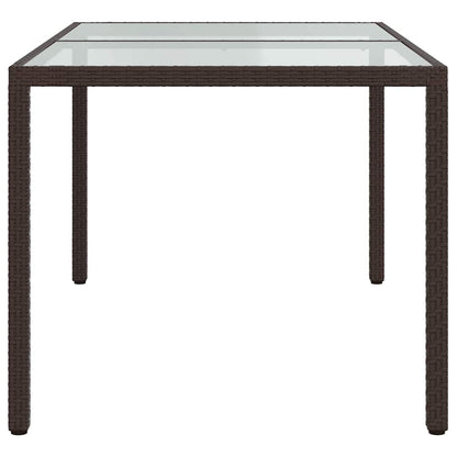vidaXL Salle à manger de jardin 5 pcs avec coussins résine tressée marron