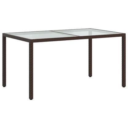 vidaXL Salle à manger de jardin 5 pcs avec coussins résine tressée marron