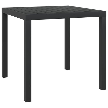 vidaXL 5-tlg. Garten-Essgruppe mit Kissen Poly Rattan Schwarz