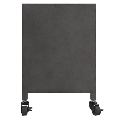 vidaXL TV-Schrank Silbern 110x30x40 cm Eisen