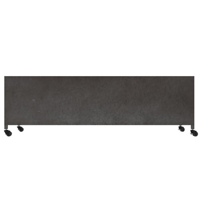 vidaXL TV-Schrank Silbern 110x30x40 cm Eisen