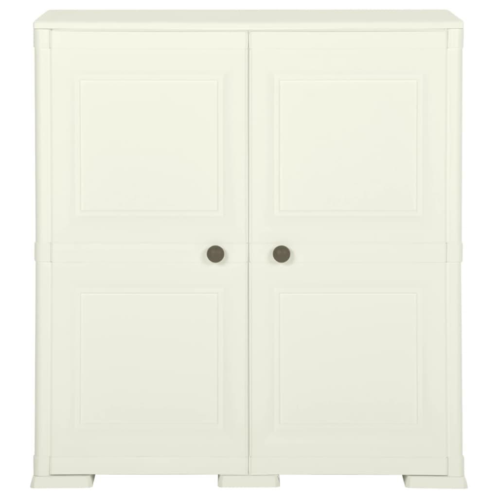 vidaXL Kunststoffschrank 79x43x85,5 cm Holzdesign Vanilleeis