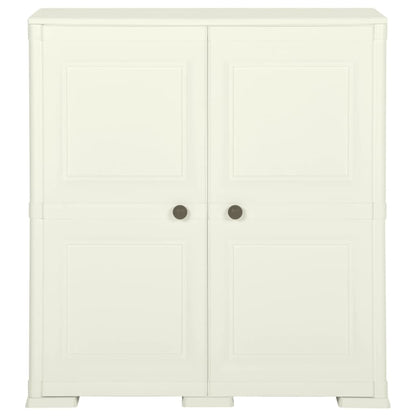 vidaXL Kunststoffschrank 79x43x85,5 cm Holzdesign Vanilleeis