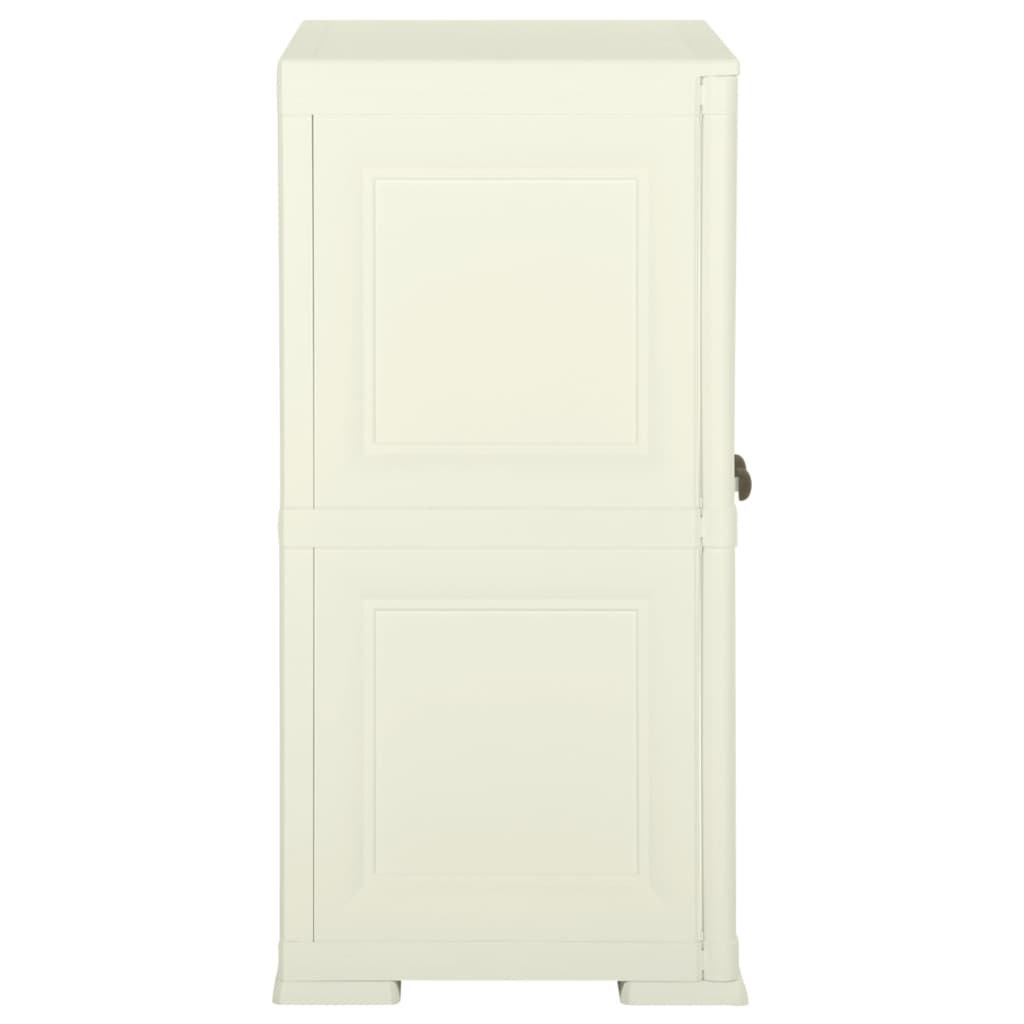 vidaXL Kunststoffschrank 79x43x85,5 cm Holzdesign Vanilleeis
