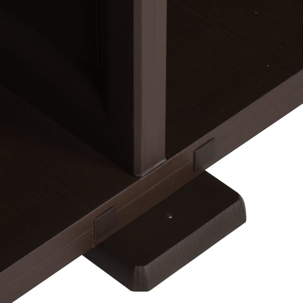 vidaXL Kunststoffschrank 79x43x85,5 cm Holzdesign Braun