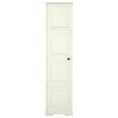 vidaXL Kunststoffschrank 40x43x164 cm Holzdesign Vanilleeis