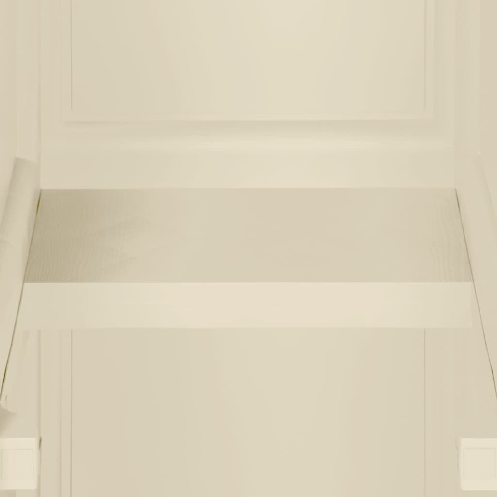vidaXL Kunststoffschrank 40x43x164 cm Holzdesign Angora-Weiß