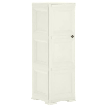 vidaXL Kunststoffschrank 40x43x125 cm Holzdesign Vanilleeis