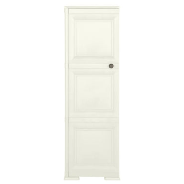 vidaXL Kunststoffschrank 40x43x125 cm Holzdesign Vanilleeis