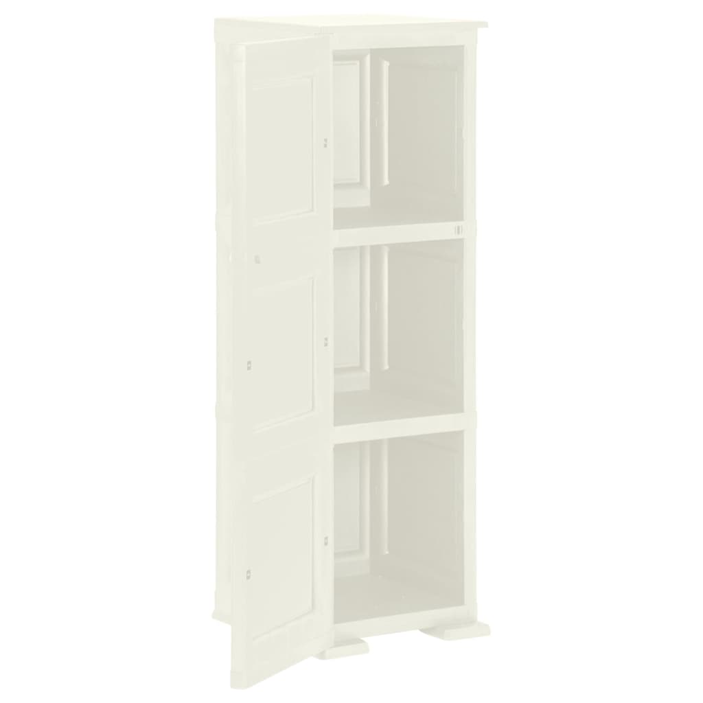 vidaXL Kunststoffschrank 40x43x125 cm Holzdesign Vanilleeis