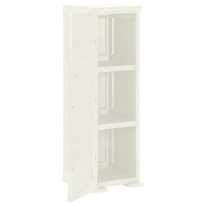 vidaXL Kunststoffschrank 40x43x125 cm Holzdesign Vanilleeis