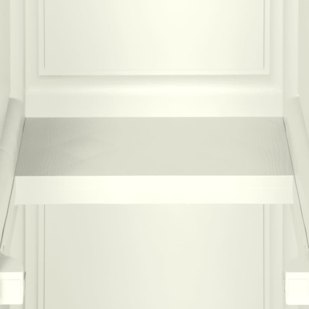 vidaXL Kunststoffschrank 40x43x125 cm Holzdesign Vanilleeis