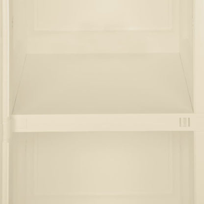 vidaXL Kunststoffschrank 40x43x85,5 cm Holzdesign Angora-Weiß